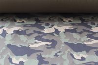 Softshell army kamufláž -zimní vyrobeno v EU