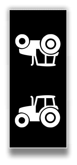ŠTÍTEK DO ŠVU ČERNÝ -DĚTSKÉ " - varianty - traktor bílá 25 vyrobeno v EU