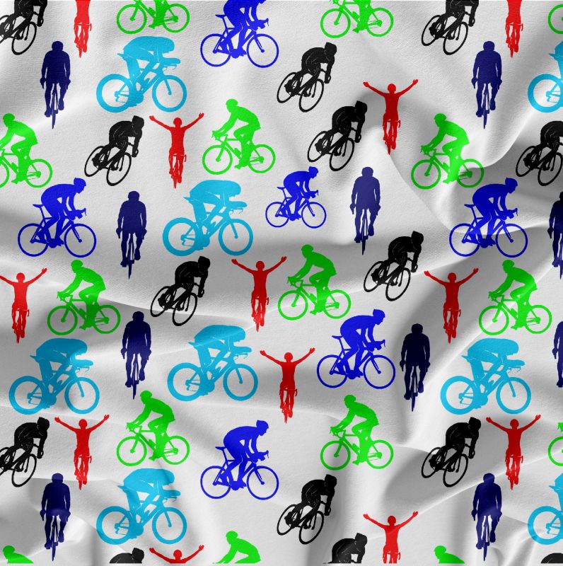 Cyklistika barevné -digitální tisk mavaga design