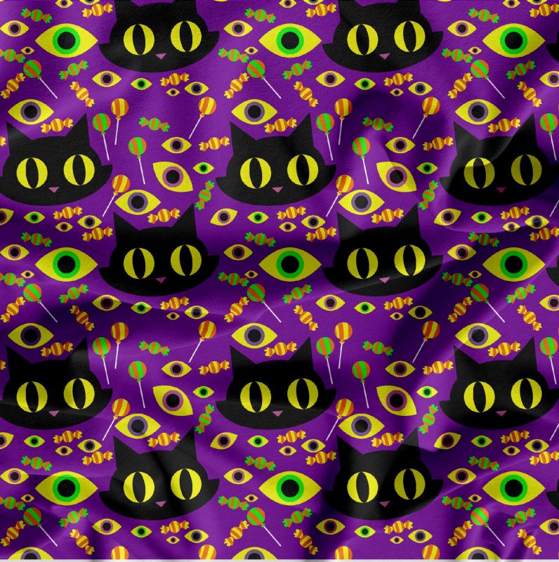 Helloween na fialové -digitální tisk mavaga design