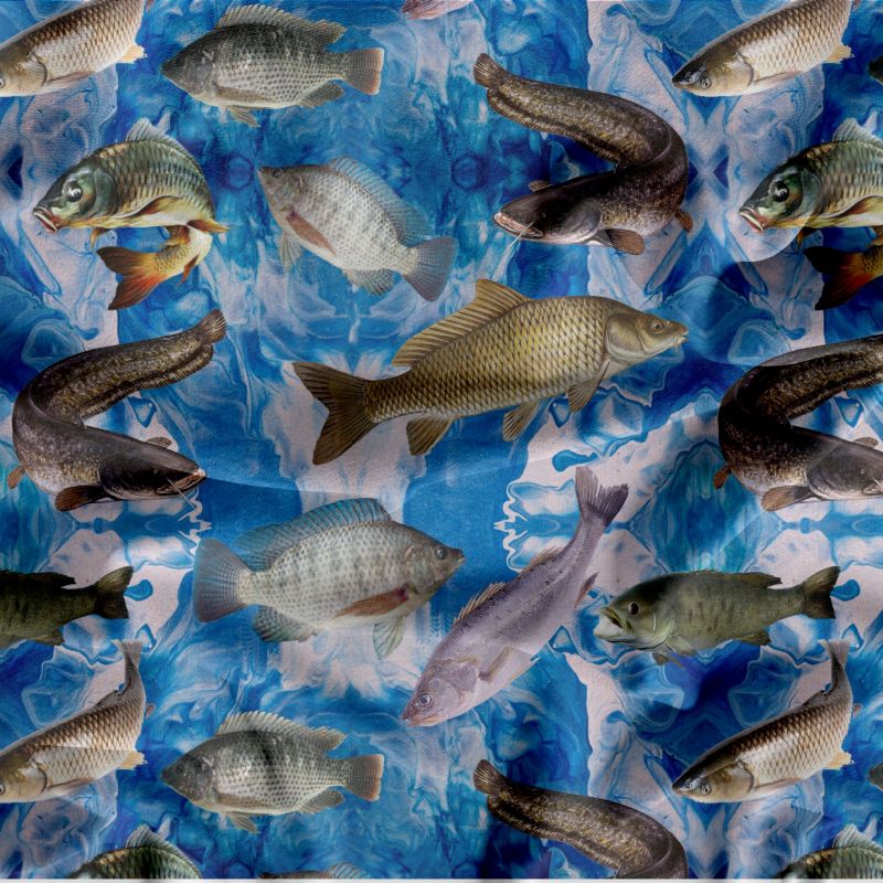 Ryby ve vodě-sublimační digitální tisk mavaga design