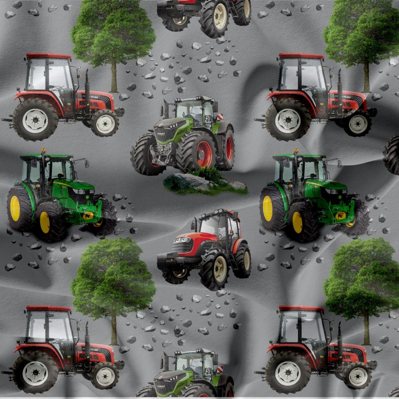Traktory na šedé -materiálové varianty mavaga design