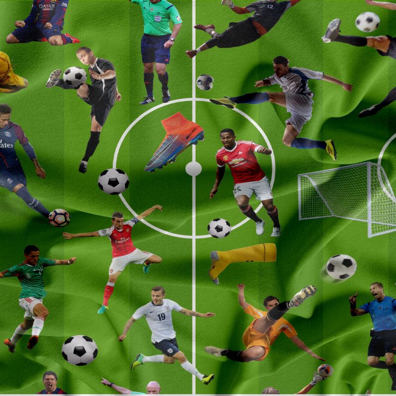Fotbal -zelené hřiště- digitální tisk mavaga design