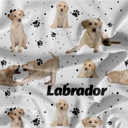 Labrador světlý na bílé- digitální tisk mavaga design