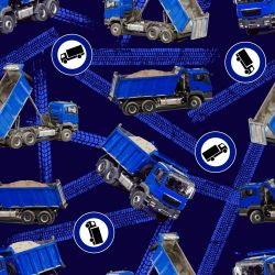 Modré náklaďáky - varianty   