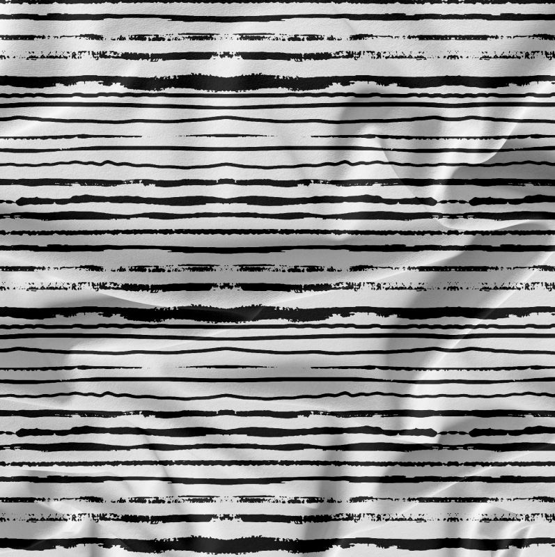 Černo-bílé crash pruhy -sublimační digitální tisk mavaga design