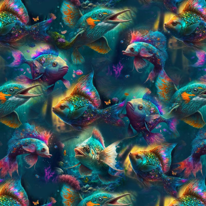 Duhové ryby - varianty mavaga design