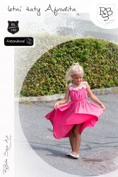 Elektronický střih -Dětské šaty Afrodita