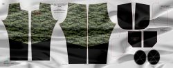 Panel na softshelové kalhoty ARMY -DESEN 3031 mavaga design