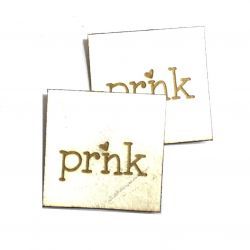 Koženkový štítek gravír - " PRNK "- varianty vyrobeno v EU