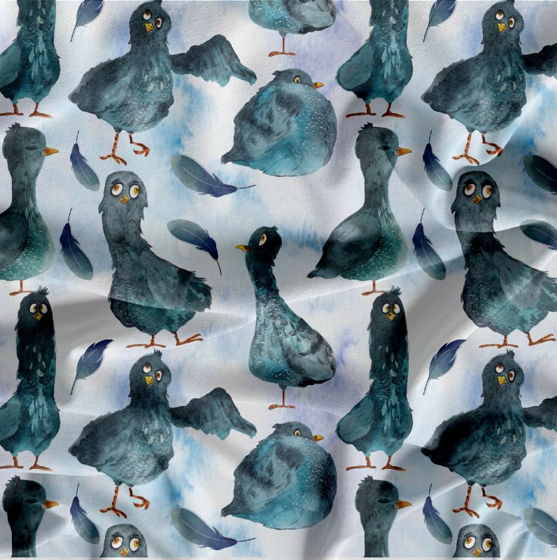 Bláznivý holub -materiálové varianty mavaga design