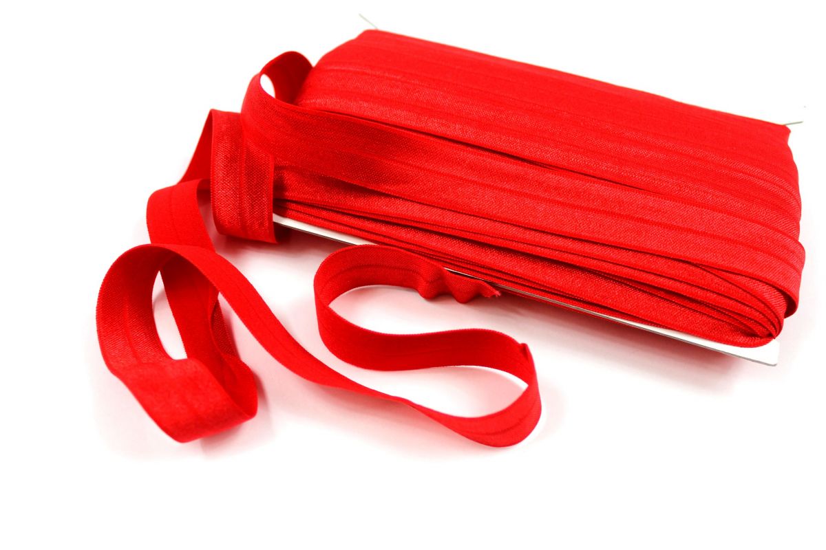 Lemovací gumička červená lesklá - barva 162 vyrobeno v EU