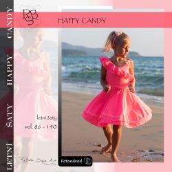 Papírový střih střih -DĚTSKÉ šaty Happy Candy Mavatex