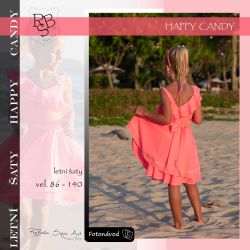 Papírový střih střih -DĚTSKÉ šaty Happy Candy Mavatex