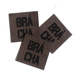 Koženkový štítek gravír - " BRÁCHA " -varianty vyrobeno v EU