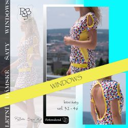 Papírový střih -DÁMSKÉ šaty Windows Mavatex