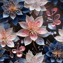 Lotosové květy růžové-materiálové varianty  