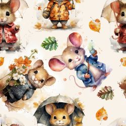 Podzimní myšky- materiálové varianty -materiálové varianty  