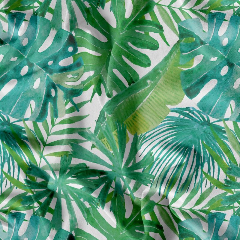 Tropické listy akvarel-materiálové varianty mavaga design
