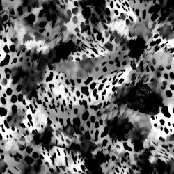 Leopard černobílá- materiálové varianty  