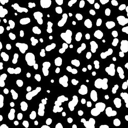 Dalmatin srst na černé- materiálové varianty 