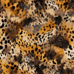 Leopard hnědá- materiálové varianty  