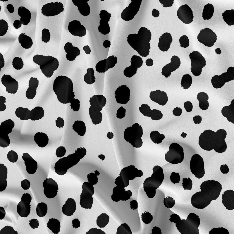 Dalmatin srst na bílé- materiálové varianty mavaga design