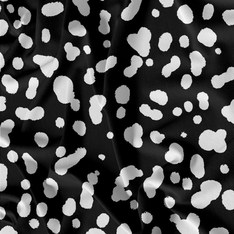 Dalmatin srst na černé- materiálové varianty mavaga design