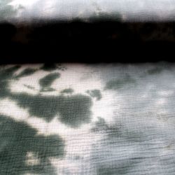 Mušelín ( fáčovina ) dvojitá - lesní zelená vyrobeno v EU- atest pro děti bavlna