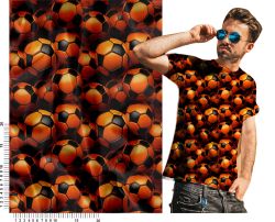 Oranžové fotbalové míče -materiálové varianty mavaga design