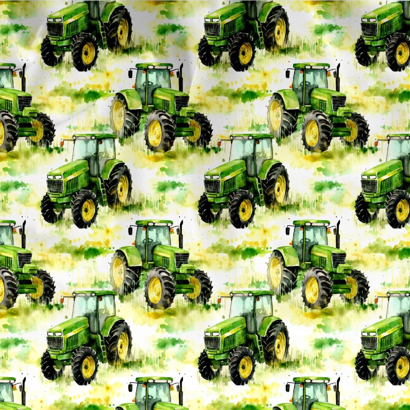 Zelené traktory- materiálové varianty mavaga design