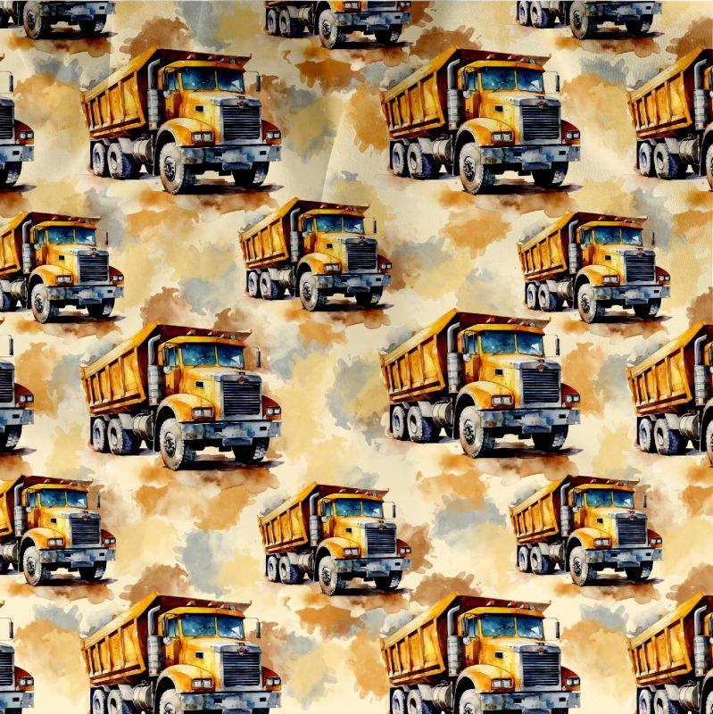 Žlutá nákladní auta- materiálové varianty mavaga design