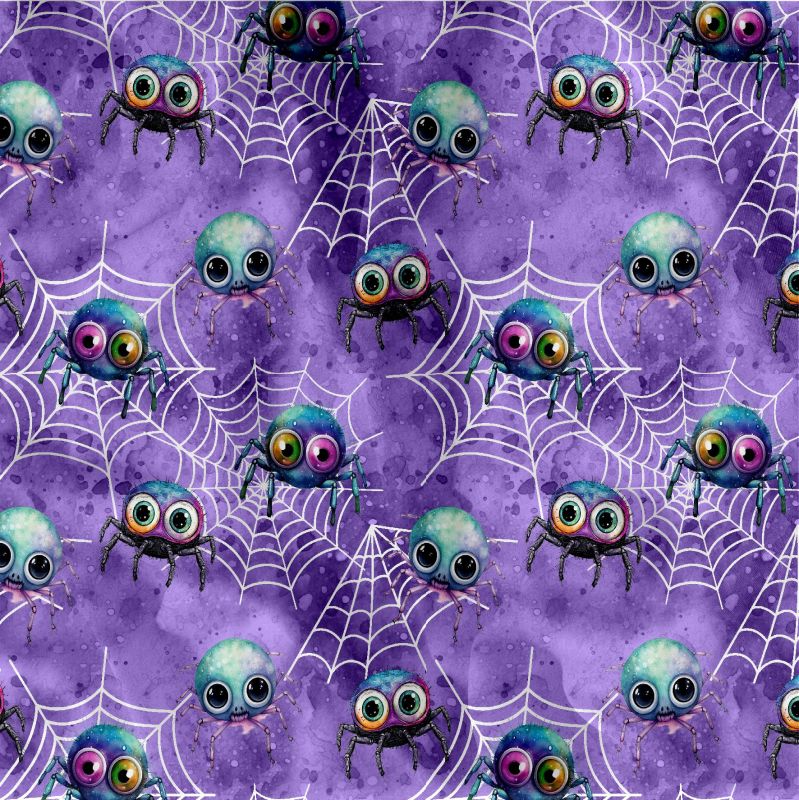 Vykulení pavoučci, fialová - materiálové varianty mavaga design