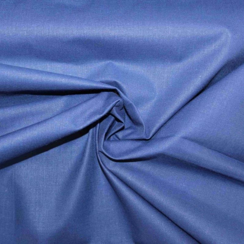 Modrá bavlna oboustranně barvená vyrobeno v EU- atest pro děti bavlna