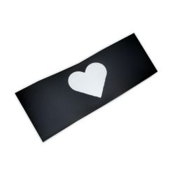 Našívací štítek- VALENTÝN černá - varianty - Já miluju sex vyrobeno v EU