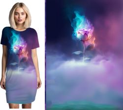 DVOJPANEL na šaty / triko/leginy - fialový kouř- materiálové varianty mavaga design