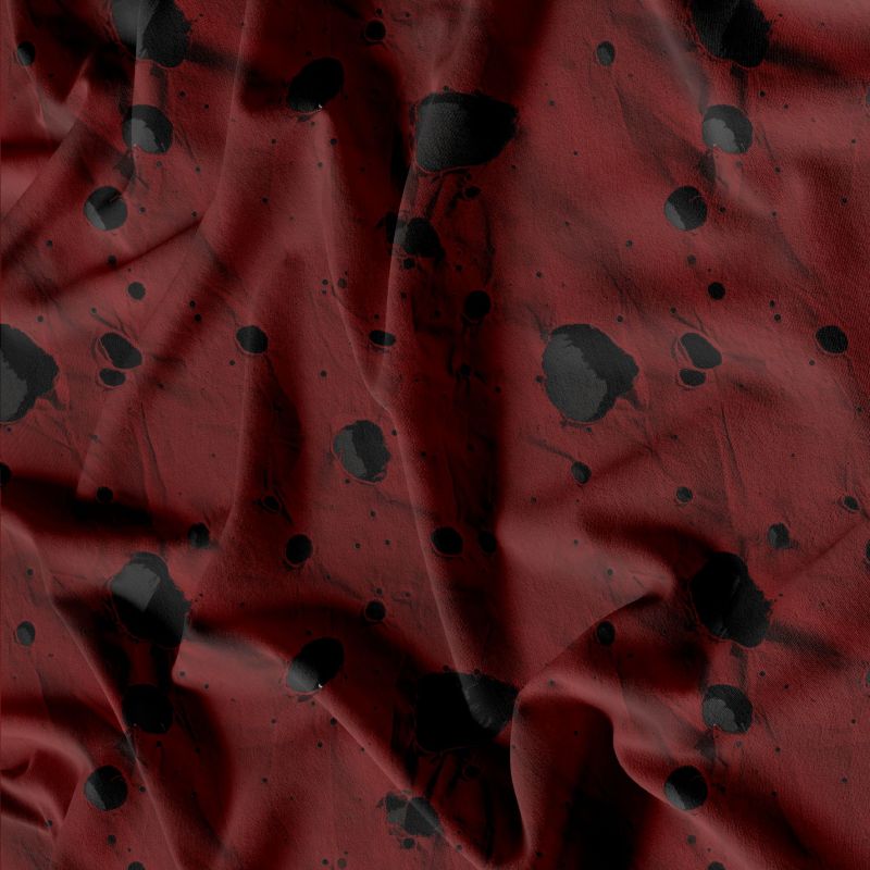 Potrhaná látka červená - materiálové varianty mavaga design