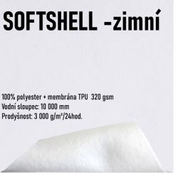 Softshell 320 vlastní vzor -CELOTISK