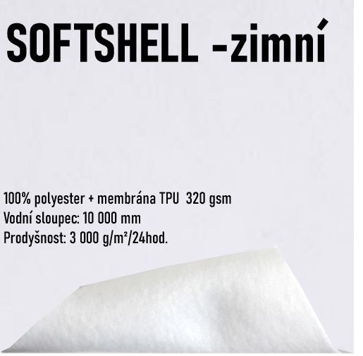 Softshell 320 vlastní vzor -CELOTISK český výrobce
