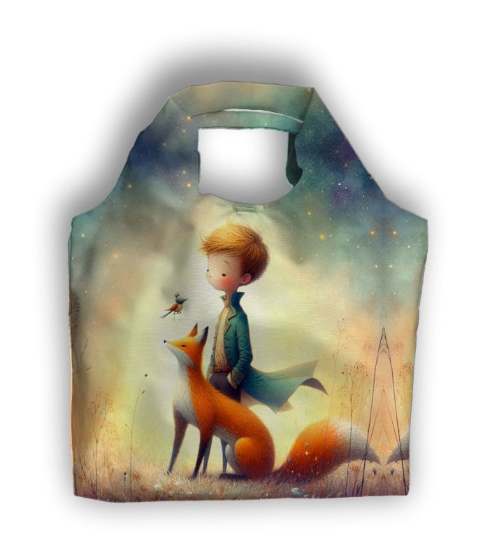 Panel na tašku -Malý princ a liška ČESKÝ VÝROBEK