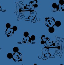 Myšák Mickey  MODRÁ - materiálové varianty 