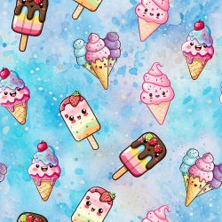 Veselé zmrzlinky - materiálové varianty