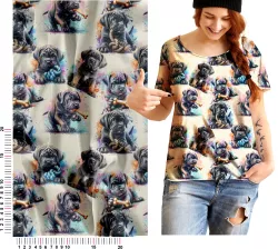 Metráž se vzorem CANE Corso mavaga design