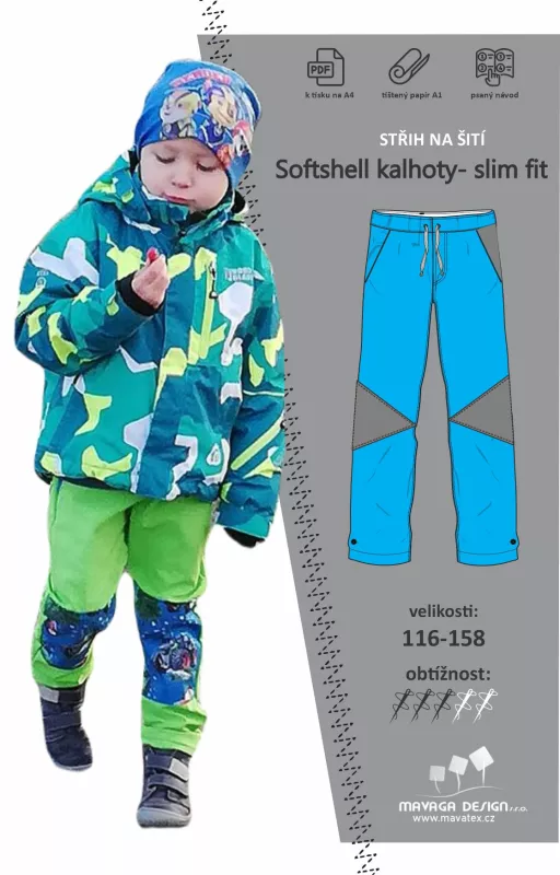 PDF střih -Soft kalhoty slim fit Mavatex