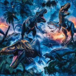 Dinosauři v pralese  - materiálové varianty