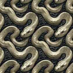 Spletený had zlatá imitace - materiálové varianty mavaga design