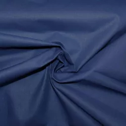 Tmavě modrá  bavlna oboustranně barvená 