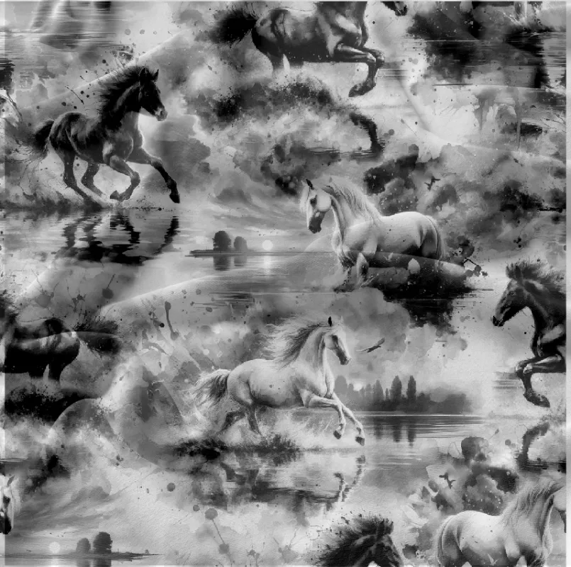 Vzor koně ve vodě mavaga design