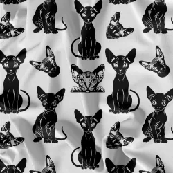 Látka Sphynx cats mavaga design