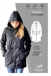 Elektronický střih -DĚTSKÁ parka 